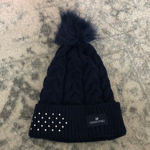 Swarovski dark purple/blue beanie. Never worn!